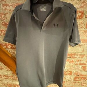 Under Armour Gray Polo Shirt with Performance Fabric